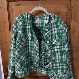 CAbi Green Library Jacket